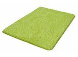 Badematte KLEINE WOLKE "Seattle, Badvorleger, Badezimmer Teppich" Gr. 4, grün (kiwigrün), H:25mm, Kunstfaser, Badematten, Badematte, Badteppich, Uni Farben mit Melange Effekt, besonders weich, waschbar