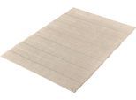 Badematte KLEINE WOLKE "Tikka, Badvorleger, Badezimmer Teppich", beige (natur), H:5mm, Baumwolle, Badematten, Badematte, Badteppich, Uni-Farben, gestreift, Hoch-Tief Effekt, reine Baumwolle