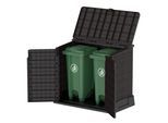 Gerätehaus VCM "StoreAway Mülltonnenbox Gartenhaus 850 L", braun, Gerätehäuser, Gerätehaus