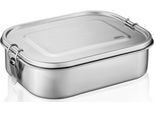 Frischhaltedose GEFU "ENDURE", silber (edelstahlfarben), B:16,5cm H:6cm L:22cm, Edelstahl, Silikon, Lebensmittelaufbewahrungsbehälter, Frischhaltedose, 100 % auslaufsicher