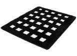 Badematte KLEINE WOLKE "Boxes, Badvorleger, Badezimmer Teppich", schwarz (schwarz weiß), H:20mm, Polyacryl, Badematten, Badematte, Badteppich, modernes Design, Hoch/Tief Effekt