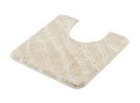Badematte KLEINE WOLKE "Tram, Badvorleger, Badezimmer Teppich", braun (caramel), H:20mm, Polyacryl, Badematten, Badematte, Badteppich, modernes Wellen Design, Hoch-Tief Effekt