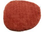 Badematte TOM TAILOR HOME "Cozy Bath UNI, Badvorleger, Badezimmer Teppich", braun (rust), H:27mm, Polyester, Badematten, Badematte, Badteppich, Uni Farben, rechteckig, in rund & oval erhältlich