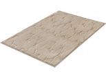 Badematte KLEINE WOLKE "»Tondo«, Badvorleger, Badezimmer Teppich", seide, H:5mm, Polyester, Badematten, Badematte, Badteppich, Uni Farben, moderens Design, Hoch-Tief Effekt