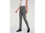 Cordhose HEINE, Damen, Gr. 24, Kurzgrößen, grau (silbergrau), 98% Baumwolle, 2% Elasthan, unifarben, lang, Hosen Cordhose