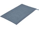 Badematte KLEINE WOLKE "Vita, Badvorleger, Badezimmer Teppich", blau (mare), H:12mm, Baumwolle, Badematten, Badematte, Badteppich, Uni Farben, mit Schlaufe