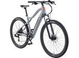 E-Bike TELEFUNKEN "Aufsteiger MT922" Gr. 48, aluminiumgrau, schwarz, Elektrofahrräder, 48cm, 29 Zoll (73,66cm), Pedelec, Elektrofahrrad, Damen u. Herren, E-MTB, Mountainbike, 29 Zoll