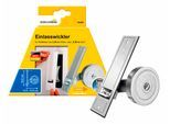 Einlass-Gurtwickler SCHELLENBERG "für das Rollladensystem Maxi, Lochabstand 16 cm, Unterputz-Montage", silber (silberfarben), B:50cm, Gurtwickler, für Rollladengurte mit 23 mm Breite