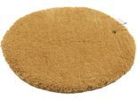 Badematte TOM TAILOR HOME "Cozy Bath UNI, Badvorleger, Badezimmer Teppich", gold, H:27mm, Polyester, Badematten, Badematte, Badteppich, Uni Farben, rechteckig, in rund & oval erhältlich