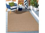 Outdoorteppich AYYILDIZ TEPPICHE "DHAKA 8713", beige, B:160cm H:5mm L:230cm, Polypropylen, Teppiche, Outdoorteppich, Läufer / Pflegeleicht / Strapazierfähig / In- und Outdoor geeignet