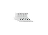 Sportsocken ASICS "6 PACK QUARTER SOCK", Damen, Gr. S (35/38), brilliant weiß, Obermaterial: 69% Baumwolle, 24% Polyester, 5% Nylon, 2% sonstige Fasern, Socken Sportsocken, für Erwachsene, dämpfende Wirkung, mit Mesh-Knit-Gewebe