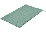 Badematte KLEINE WOLKE "Vita, Badvorleger, Badezimmer Teppich", grün (maledivia), H:12mm, Baumwolle, Badematten, Badematte, Badteppich, Uni Farben, mit Schlaufe