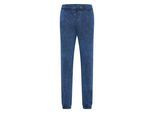 Sweathose RUSTY NEAL, Herren, Gr. M, EURO-Größen, blau (indigo), 100% Baumwolle, Hosen Sweathose, mit verwaschenem Muster