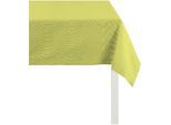 Tischdecke APELT "4362 Rips - UNI" Gr. 4, grün (hellgrün), B:140cm L:250cm, Baumwolle, Polyester, Tischdecken, Tischdecke, Wasser- und Schmutzabweisend