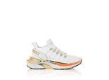 Sneaker PLEIN SPORT "Chrome Surfer", Damen, Gr. 44, Normalschaft, orange (0186, weiß, orangefluo), Schuhe Sneaker