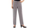 Schlupfhose CLASSIC BASICS, Damen, Gr. 24, Kurzgrößen, grau, 52% Polyester, 48% Viskose, unifarben, lang, Hosen Schlupfhose