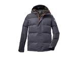 Steppjacke KILLTEC "KOW 31 BYS QLTD JCKT", Jungen, Gr. 152, grau (anthrazit), Obermaterial: 100% Polyester.Obermaterial 2: 100% Polyester.Futter: 100% Polyester.Füllung: 100% Polyester, Jacken Steppjacke, Kinder Winterjacke, gefüttert, wind- und wasserabweisend, atmungsaktiv