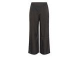 Stoffhose KAFFE "Casual Hose KAkaren", Damen, Gr. 38, N-Gr, grau (grau pinstripe cc), Obermaterial: 90% Polyester PES. 7% Viskose CV. 3% Elasthan EL., Hosen Stoffhose