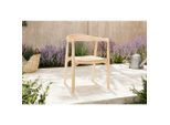 Ambia Garden Gartenstuhl, Teak, Holz, Teakholz, massiv, rund, 57x79x58 cm, wetterfest, Gartenmöbel, Gartenstühle, Gartenstühle