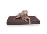 Knuffelwuff Orthopädische Hundematte Juna aus laser-gestepptem Kunstleder braun L