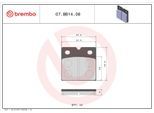 BREMBO Bremsbelagsatz, Scheibenbremse 07bb1408