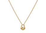 Kette mit Anhänger AMOR "Herz-Motiv", gelbgoldfarben, Halsketten, Damen, Edelstahl, L: 45 B: 1,4mm, B:1,4mm