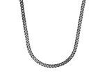 Kette ohne Anhänger TOM TAILOR, gunfarben, Halsketten, Herren, Edelstahl, L: 60 B: 0,6mm, B:0,6mm