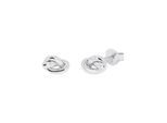 Paar Ohrstecker TOM TAILOR "Knoten-Motiv", silberfarben, Ohrringe, Damen, Silber 925 (Sterlingsilber)