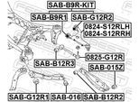 FEBEST Lenker, Radaufhängung 0824s12rrh oben für Subaru