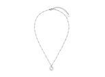 Kette mit Anhänger S.OLIVER "Pearl Heart, Herz", edelstahlfarben, perlmuttfarben, Halsketten, Damen, Edelstahl, L: 50 B: 3mm, mit Perlmutt, B:3mm
