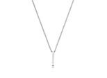 Kette mit Anhänger TOM TAILOR, edelstahlfarben, Halsketten, Herren, Edelstahl, L: 60 B: 2,8mm, B:2,8mm