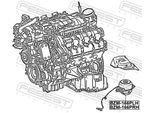FEBEST Lagerung, Motor bzm166prh rechts für Mercedes