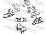 FEBEST Lagerung, Motor tm01 hinten für TOYOTA