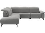 Ecksofa MUSTERRING "MR 370, intelligenter Komfort im modernen Design", grau, B:288cm H:83cm T:241cm, 95% Polyester, 5% Nylon, Sofas, Ecksofa, Optionale Relaxfunktion, flexible Kopfteile & klappbare Armlehnen