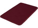 Badematte KLEINE WOLKE "Marco, Badvorleger, Badezimmer Teppich", rot (granat), H:20mm, Polyester, Badematten, Badematte, Badteppich, Uni Farben
