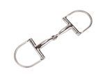 Equinate D-Ring Trense Edelstahl 16mm einfach gebrochen 1,6 cm 13,5 cm