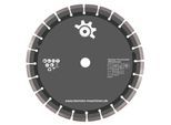 BAMATO Diamant-Trennscheibe 350 x 25,4 mm Diamanttrennscheibe für Beton, Stein, Granit, uvm. 10 mm Segmente