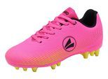 Fußballschuh JAKO "J-SFG Skill", Mädchen, Gr. 33, rosa (neon pink, sulphur spring), Synthetik, Schuhe Fußballschuh, für Rasen, für Jugendliche & Kinder