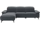 Ecksofa MUSTERRING "MR 370, intelligenter Komfort im modernen Design", grau (anthrazit), B:280cm H:83cm T:180cm, 100% Polyester, Sofas, Ecksofa, Optionale Relaxfunktion, flexible Kopfteile & klappbare Armlehnen