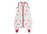 Babyschlafsack SCHLUMMERSACK "Schlafsack mit Füßen 0.5 Tog" Gr. 90, pink (flamingo), Schlafsäcke, Baby, L: 90cm, Obermaterial: 50% Baumwolle CO(Bio). 50% Viskose CV., L:90cm