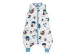 Babyschlafsack SCHLUMMERSACK "Schlafsack mit Füßen 0.5 Tog" Gr. 90, blau (pirat), Schlafsäcke, Baby, L: 90cm, Obermaterial: 50% Baumwolle CO(Bio). 50% Viskose CV., L:90cm