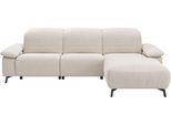 Ecksofa MUSTERRING "MR 370, intelligenter Komfort im modernen Design", beige (platin), B:280cm H:83cm T:180cm, 16% Baumwolle, 79% Polyester, 5% Polyacryl, Sofas, Ecksofa, Optionale Relaxfunktion, flexible Kopfteile & klappbare Armlehnen