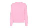 Strickpullover KAFFE "Strickpullover KAharriet", Damen, Gr. XL, pink (pink frosting), Obermaterial: 100% Baumwolle CO., Pullover Strickpullover