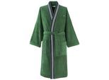 Bademantel LACOSTE "LCLUB" Gr. M, grün (vert), M, Frottier, Hausmäntel, Bademantel, mit Label-Applikationen