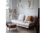 Daybett KARUP DESIGN "Roots Sofa Bed, Schlafsofa,, Bettfunktion, FSC-Massivholz", braun (clay braun), B:140cm H:85cm, Bezug: 80% Baumwolle, 20% Polyester, Daybetten, Daybett, Inkl. Futonmatratze, Made in Europe, langlebig, B: 140 oder 160 cm