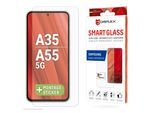 DISPLEX Displayschutzglas "Smart Glass", transparent, B:9,3cm H:1,3cm T:20,5mm, Displayfolien, Bildschirmschutz, Displayschutzfolie,Einfach anbringen,kratz-&stoßfest, Displayschutzglas