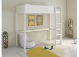 Hochbett OTTO HOME "TIPO, Kinderbett, Leiter links oder rechts montierbar", weiß (weiß, neutral), B:105cm H:190cm, Lüttenhütt erfüllt Kinderträume. Bunte Fantasie trifft auf trendiges Wohnen So wird das Kinderzimmer zu einem modernen kindgerechten Ort, an dem sich nicht nur die Kleinen sondern die ganze Familie wohlfühlt. Lüttenhütt ? die Welt aus Kinderaugen sehend., Hochbetten, Hochbett, FSC zer