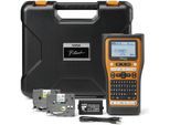 BROTHER Etikettendrucker "P-Touch PT-E560BTVP Industrielles Beschriftungsgerät", schwarz (schwarz, orange), B:13,2cm H:24,4cm T:8cm, Drucker, inkl. Li-Ion Akku und Transportkoffer, Etikettendrucker