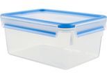 Frischhaltedose EMSA "Clip&Close", blau, B:19,5cm H:11cm L:26,5cm, Polyprophylen (PP), Lebensmittelaufbewahrungsbehälter, Frischhaltedose, Made in Germany, mikrowellengeeignet, (6 Dosen m. Deckel)
