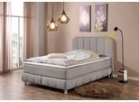Boxbett HOME AFFAIRE "Abtenau inkl. Topper", grau, B:147cm L:207cm, Komplettbetten, Boxbett, inkl. Topper